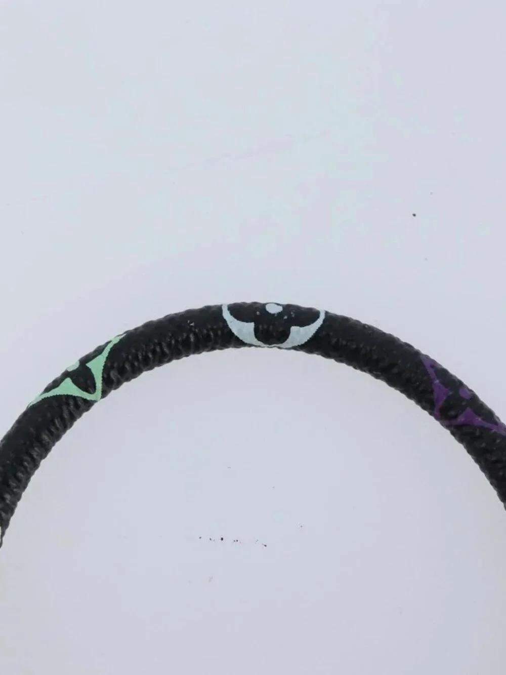 LOUIS VUITTON Multicolor Bra Rubbed Lach It Bracelet Black M6603F Auth ka2772M - Picture 4 of 13